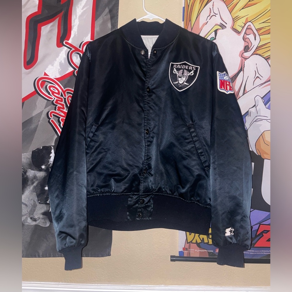 Vintage starter raiders jacket
